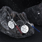Stainless Steel Lightsaber Pendant Necklace Classic Movie Series Universe War Force Jewelry for Fans Gifts