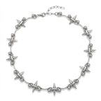 Punk-Style Personalized Rock Spiked Patchwork Necklace Cool Trendy Geometric Necklace Gothic Y2K Charm Accessori