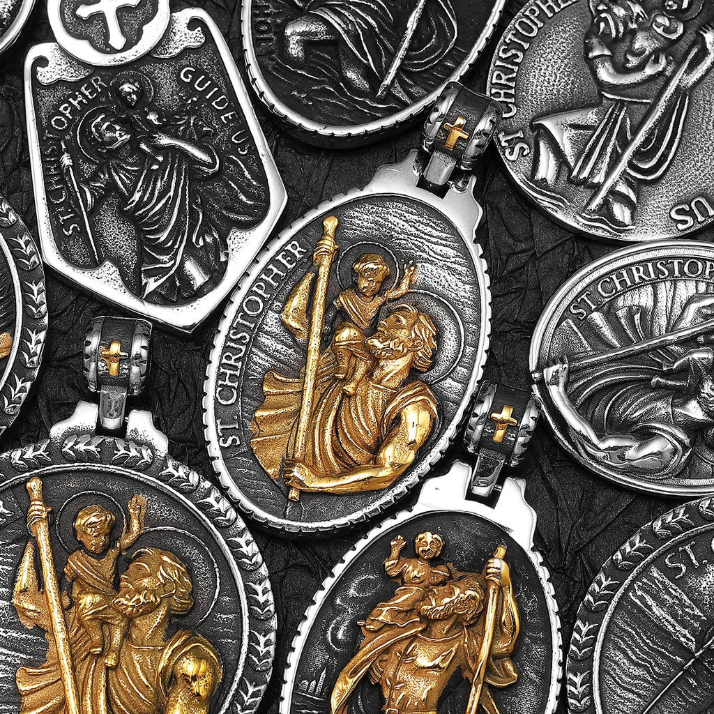 St. Christopher Pendant — Stainless Steel