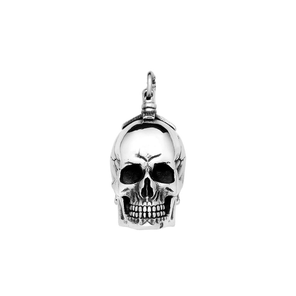 Gothic Skull Steel Pendant Punk Dimensional