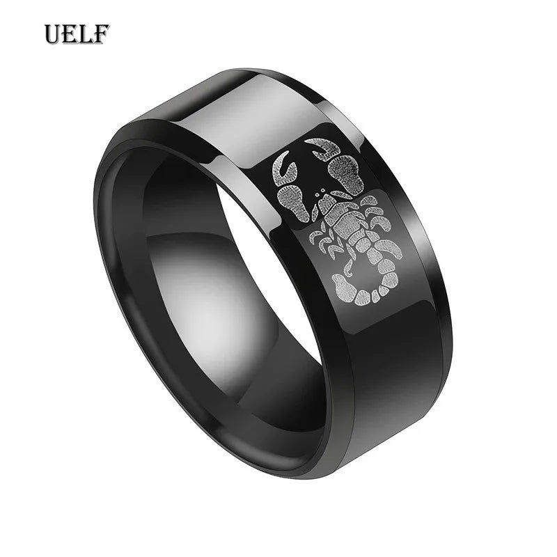 Black Scorpion Ring — Stainless Steel