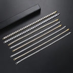 Iced Out Tennis Bracelet Stainless Steel 3/4/5MM