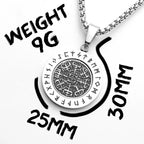 Rotatable Viking Compass Rune Men Necklaces With Pendant Stainless Steel Jewelry For Male Women Punk Accessories Gifts Wholesale