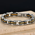 Punk Men's Biker Bracelet Motorcycle Style Chain 316l Stainless Steel Bracelets for Man Jewelry Accessory Birthday