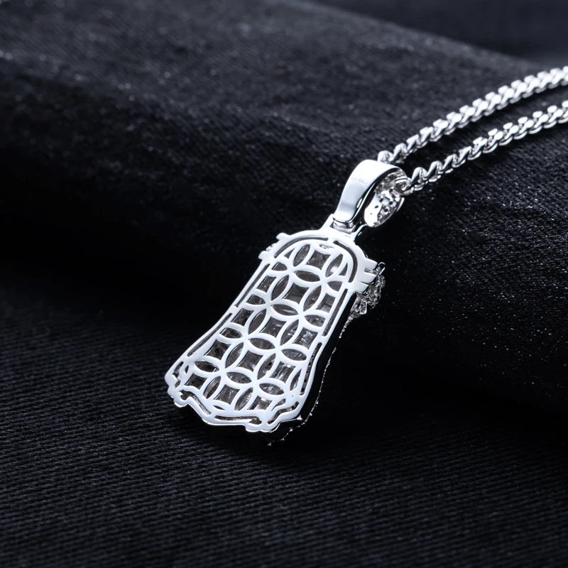 Iced Out Jesus Pendant — 925 Silver