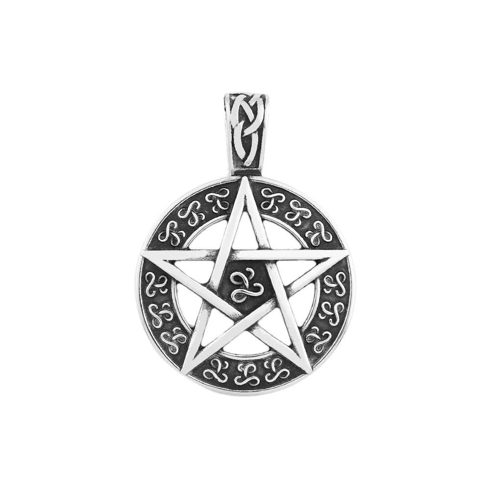 Fashion Vintage Hexagram Pendant Necklaces For Man Women Stainless Steel Star Of David Necklace Amulet Jewelry Gift