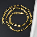 Cuban Link Chain Necklace — Gold-Tone Copper 5mm 22"