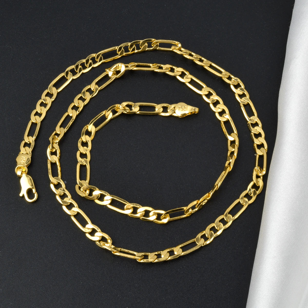 Cuban Link Chain Necklace — Gold-Tone Copper 5mm 22"