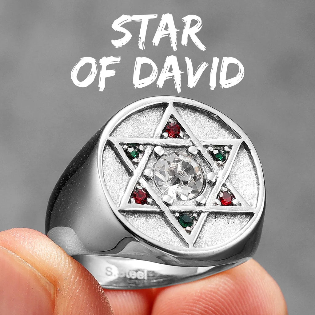 Star of David Ring — Stainless Steel