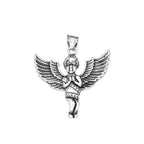 Angel Wings Steel Pendant Vintage Praying Hand