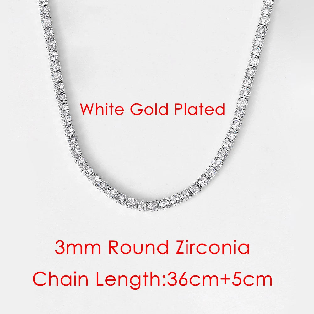 Iced Out Tennis Choker — Stainless Steel