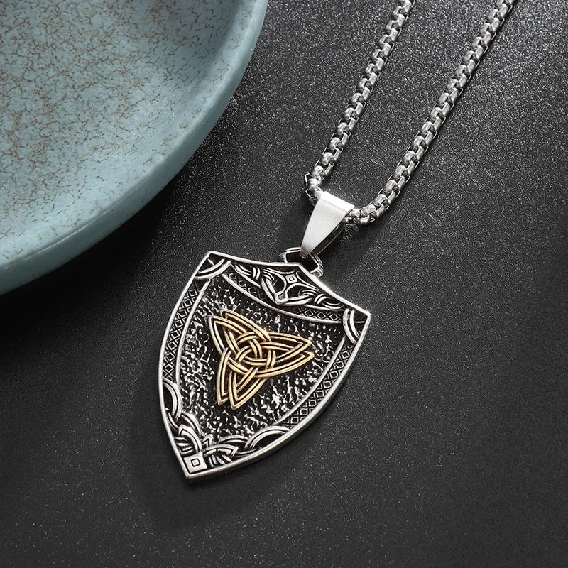 Celtic Trinity Knot Pendant Necklace — Zinc Alloy