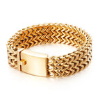 12/18/30mm Wide Mesh Chain Stainless Steel Bracelet for Men Shiny Rock Cool Boy Wristband Heavy Metal Jewelry Gift