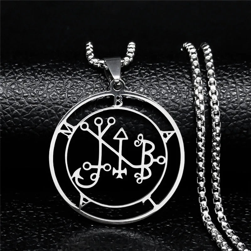 Astaroth Sigil Pendant Necklace — Stainless Steel