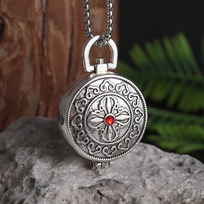 Vajra Pendant Necklace — Stainless Steel