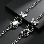 Gothic Spider Butterfly Chain Bracelet for Men — Stainless Steel