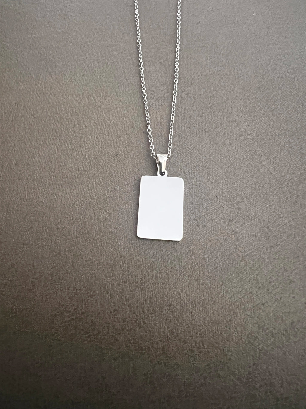 10pcs lot 2026 New Arrival Blank Strip Pendant Necklace Stainless Steel Necklace