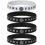 Viking Compass Silicone Bracelet 12mm