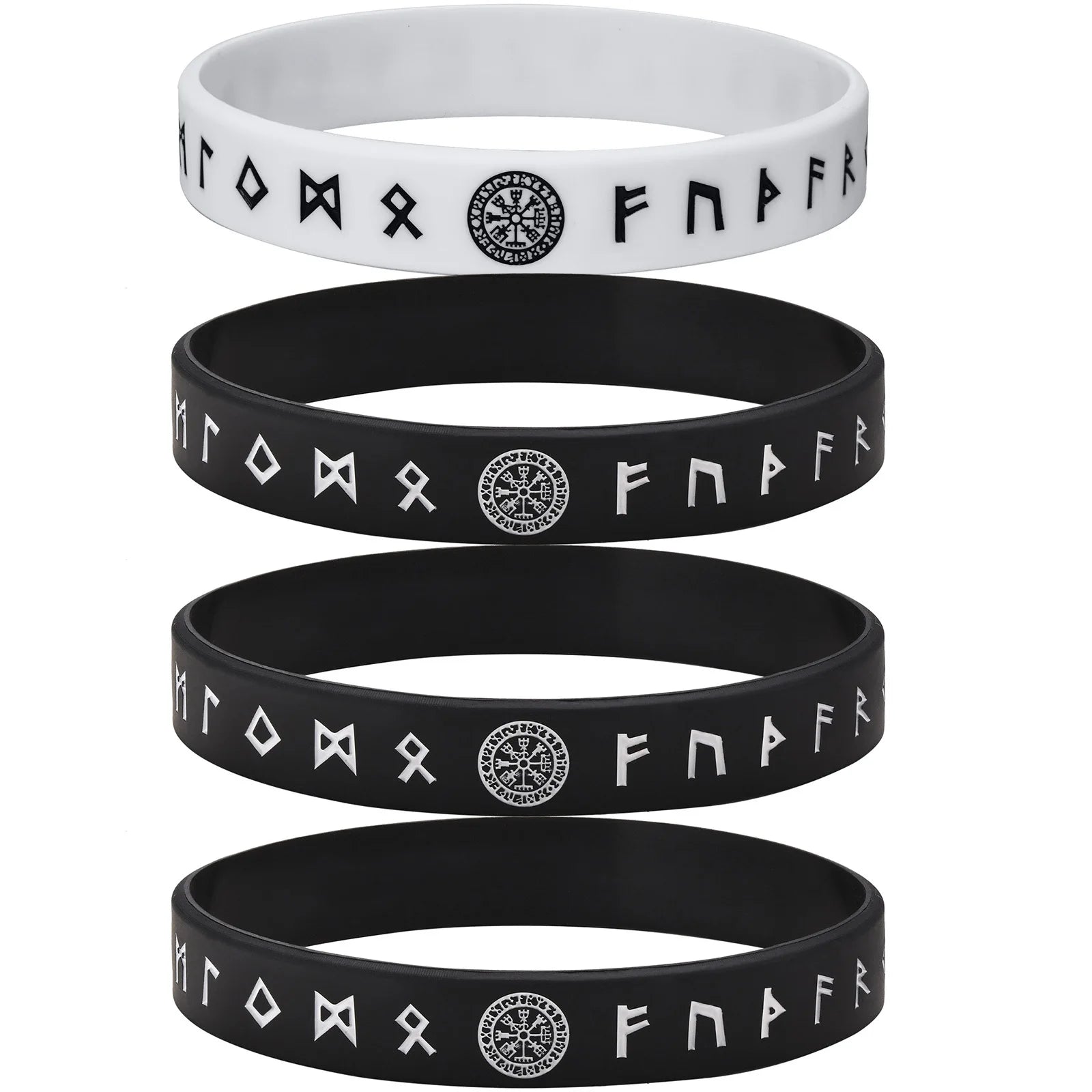 Viking Compass Silicone Bracelet 12mm