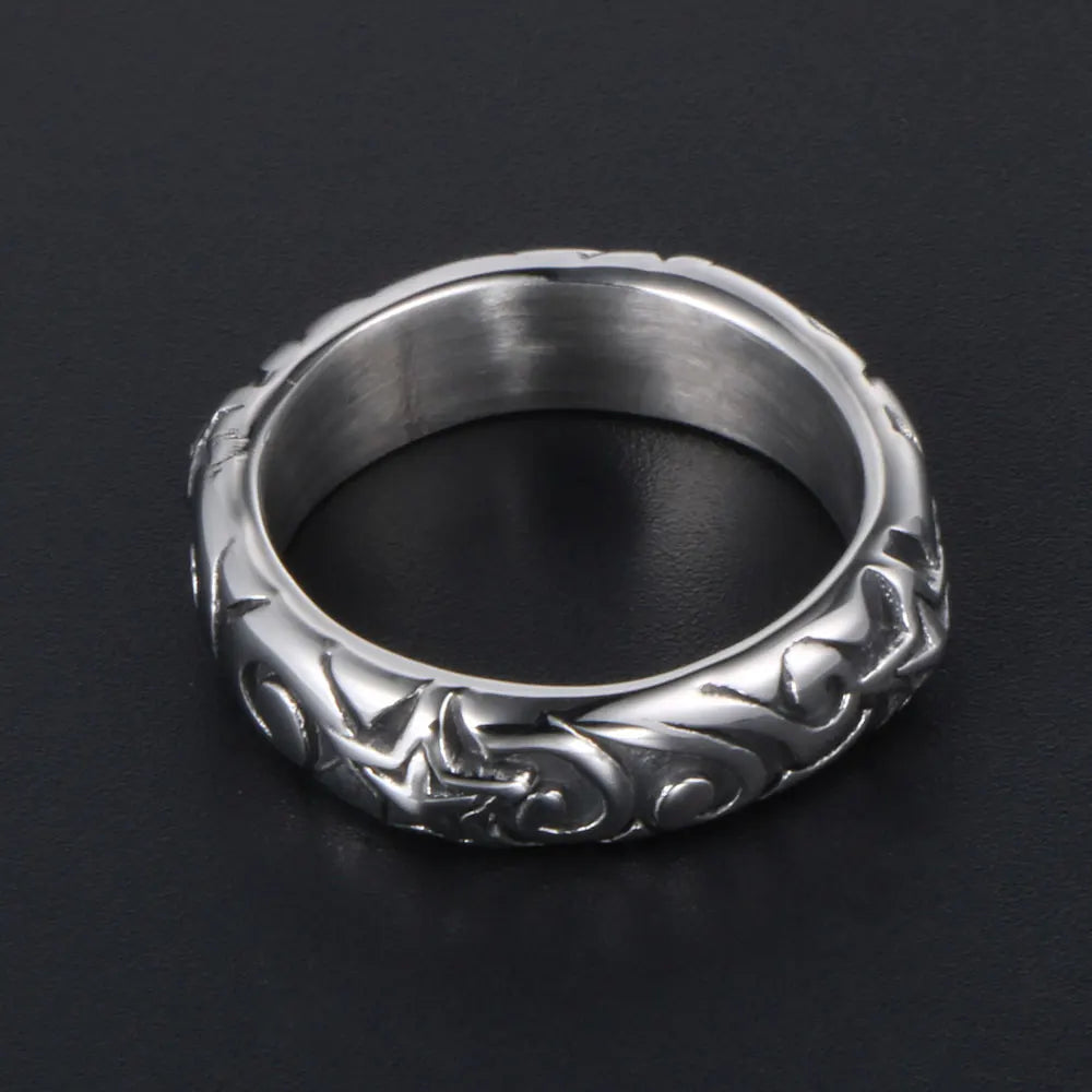 Five-Pointed Star Finger Ring — Stainless Steel