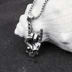 Skull Pendant Necklace — Gothic Statement