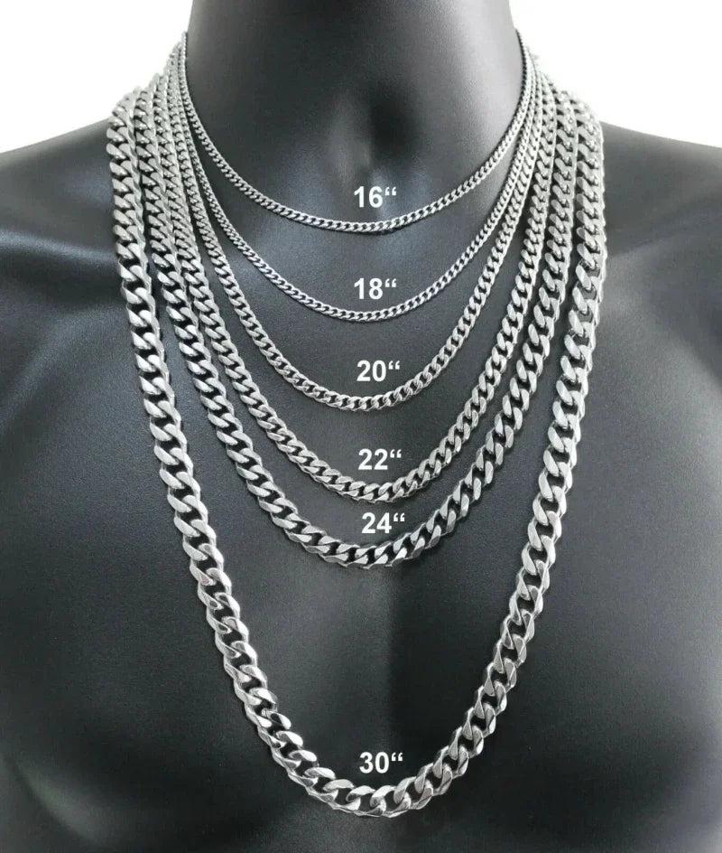 Men's 925 Sterling Silver Necklace 2/4/6/8/10/12MM 40-75cm Face Chain Necklace Lobster Clasp Men And Women Engagement