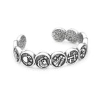 Steel Bracelet 316L Cuff Punk Constellation