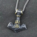 Retro Nordic Style Crow Skull Pendant Animal Bird Necklace for Men Personalized Jewelry Lucky Amulet Gift