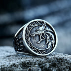 Fashion Viking Rune Pattern Bear claw Celtic knot Ring Stainless Steel Mens Punk Jewelry BR8-739
