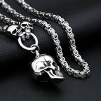 Gothic Skull Steel Pendant Punk Dimensional