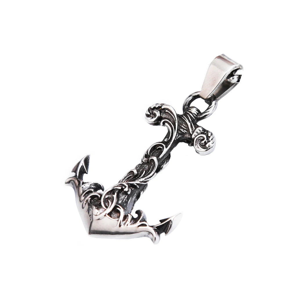 Viking Anchor Pendant — 316L Stainless Steel