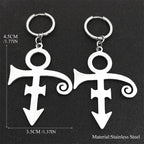 Steampunk Steel Earrings Rip Memorial Symbol Love