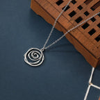 Snake Vortex Pendant Necklace — Copper