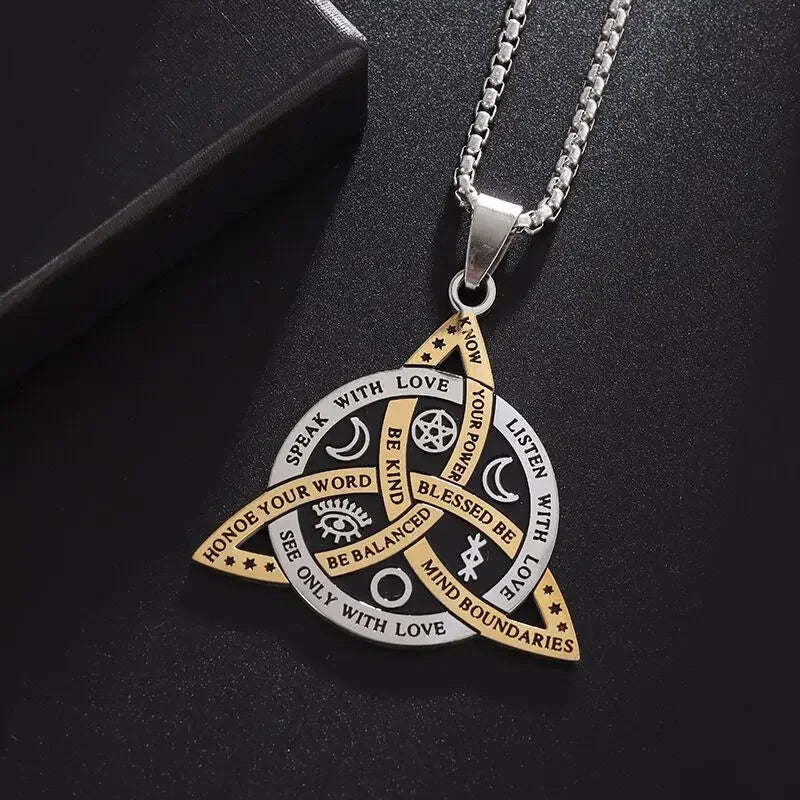 Celtic Trinity Knot Pendant Necklace — Zinc Alloy