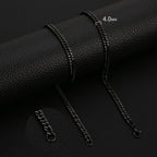 HIYEE Classic Cuban Chain Necklace Temperament Retro Trend Party Wear Amulet Stainless Steel Non-Fading Accessories