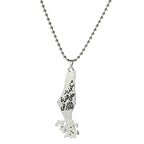 Palestine Map Pendant Necklace — Stainless Steel