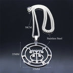 Gremory Sigil Silver Necklace — Stainless Steel