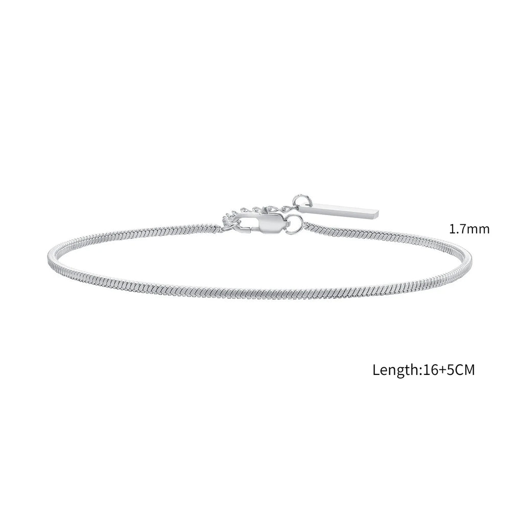 Minimal Thin Chain Bracelet — Stainless