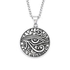 Horus Eye Steel Pendant 316L Ancient Egyptian