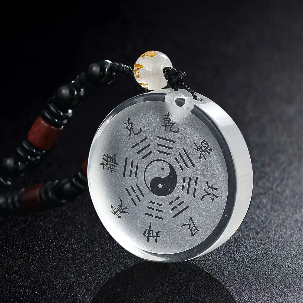 Yin Yang Taiji Bagua Pendant Necklace — Chinese Lucky Amulet
