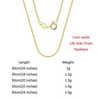 ORSA JEWELS Genuine 925 Sterling Silver Paperclip Chopin Rope Cuban Figaro Box Cable Chain Necklace Simple Basic Chain