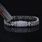 925 Silver Cross Chain Necklace Moissanite VVS