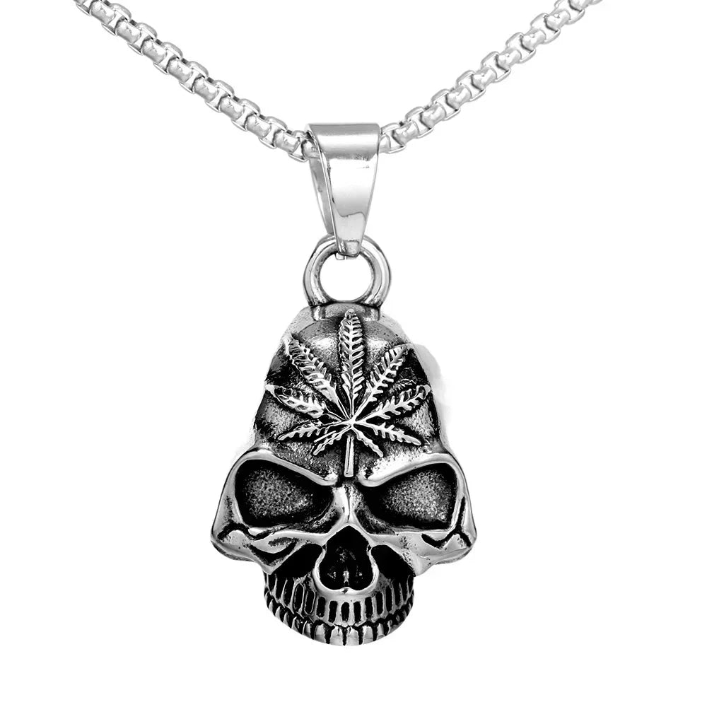 Norse Gods Odin Celtic Knot Motorcycle Bell Necklace Men's Punk Riding Rock Lucky Exorcism Amulet Jewelry
