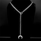 Cuban Heart Star Chain Necklace — Stainless Steel