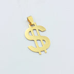 1pc Stainless Steel Dollar Sign Charm Pendant Unisex DIY Jewelry Gift for Men And Women
