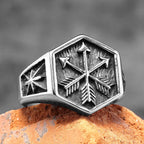 Arrow of Eros Stainless Steel Mens Rings Unique Charm Punk for Couple Male Boyfriend Biker Jewelry Creativity Gift
