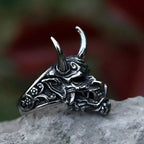 2022 NEW Men's 316L stainless-steel rings Retro Devil Skull Demon gothic punk FASHION Jewelry Gifts free shipping