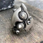 Creative hip-hop punk style adjustable mens rings avant-garde trend silver 925 classic geometric ring party jewelry gift