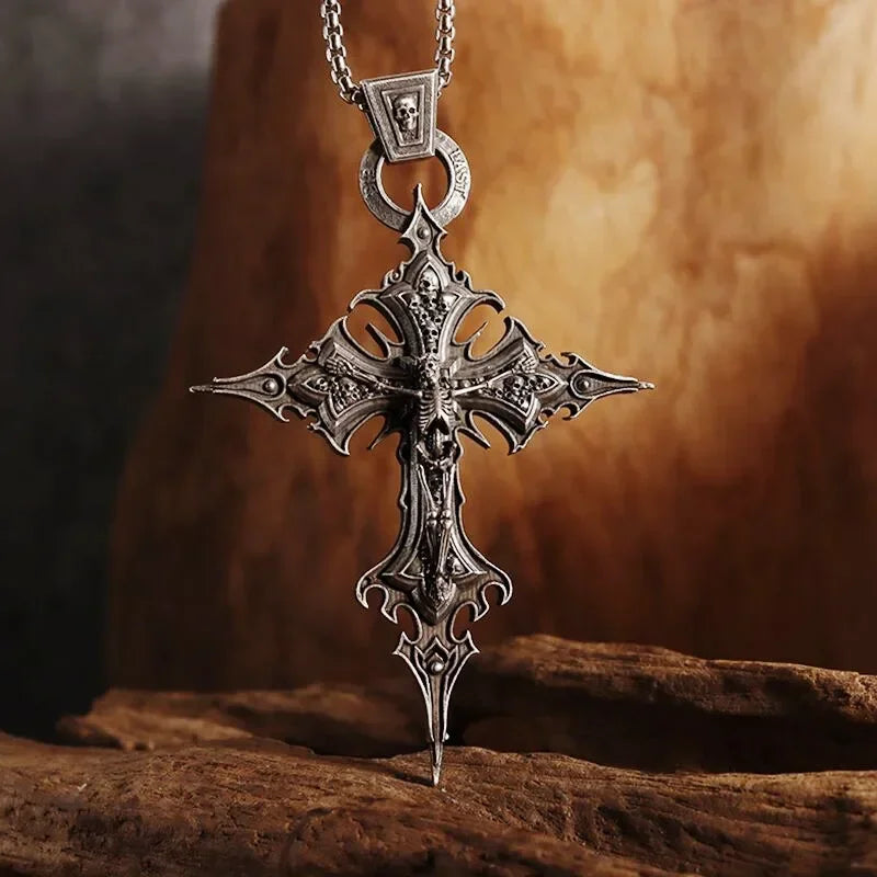 Cat Wings Animal Pendant Necklace — Silver
