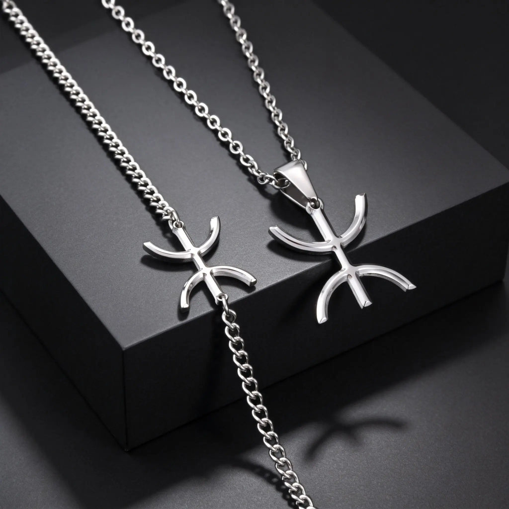 African Berbers Symbol Necklace — Stainless Steel
